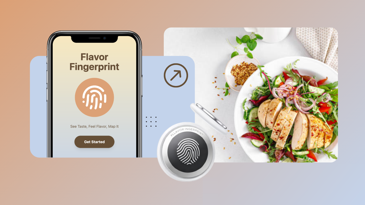 Flavor Fingerprint app, a healthy salad and the Flavor Pod