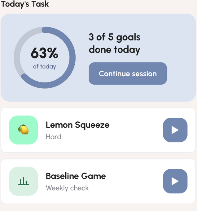 Today’s task with the Baseline Game