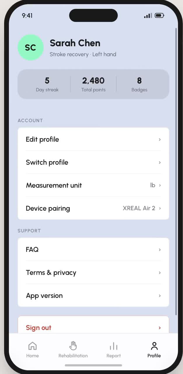 Patient profile